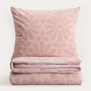 Lenjerie de pat King Size, Silva, Homla, 200x220 cm, 3 piese, microfibra din poliester, roz imagine