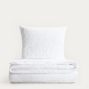 Lenjerie de pat King Size, Reya, Homla, 200x220 cm, 3 piese, microfibra din poliester, alb imagine