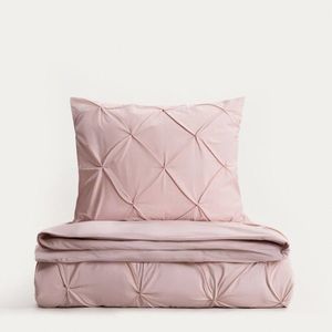 Lenjerie de pat King Size, Aurea, Homla, 200x220 cm, 3 piese, bumbac, roz imagine