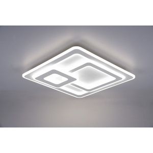 Plafoniera Mita, TRIO, 51.5x51.5x7 cm, 76W, 1x SMD, metal, alb mat imagine
