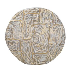 Vaza Eclips, Mauro Ferretti, 36x11x34.5 cm, polirasina, auriu/alb imagine