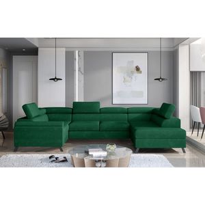 Coltar extensibil dreapta 4 locuri ELTAP, Esc-31, Escada, 336x200x92 cm, lemn/poliester, verde inchis imagine