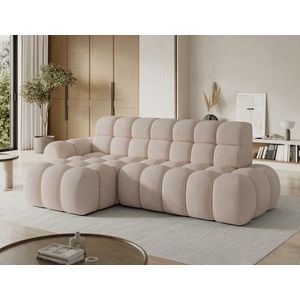 Coltar extensibil stanga 3 locuri ELTAP, Ceedro, 283x165x98 cm, lemn/poliester, bej inchis imagine