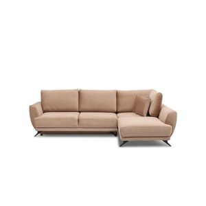 Coltar extensibil dreapta 4 locuri ELTAP, RT-20LO, Larde, 286x191x90 cm, lemn/poliester, maro deschis imagine