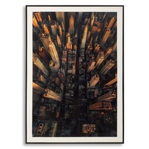 Tablou decorativ, Mauro Ferretti, New York -A, 72x102 cm, lemn de pin/canvas, multicolor imagine