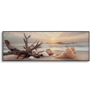 Tablou decorativ, Mauro Ferretti, Beach -B, 152x52 cm, lemn de pin/canvas, multicolor imagine