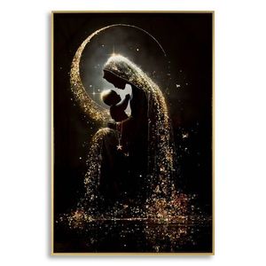 Tablou decorativ, Mauro Ferretti, Maternity -A, 60x90 cm, lemn de pin/canvas, multicolor imagine