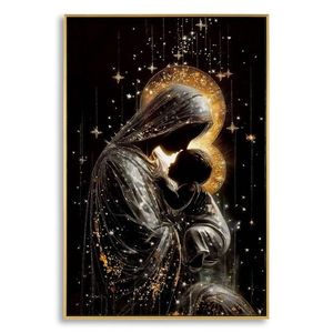 Tablou decorativ, Mauro Ferretti, Maternity -B, 60x90 cm, lemn de pin/canvas, multicolor imagine