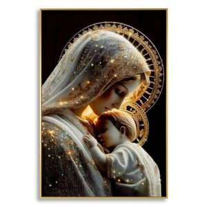 Tablou decorativ, Mauro Ferretti, Maternity -C, 60x90 cm, lemn de pin/canvas, multicolor imagine