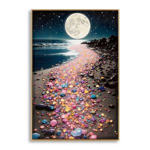 Tablou decorativ, Mauro Ferretti, Colors -A, 60x90 cm, lemn de pin/canvas, multicolor imagine