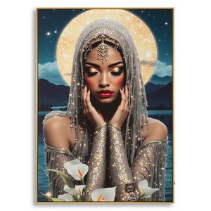 Tablou decorativ cu LED, Mauro Ferretti, Venus, 70x100 cm, lemn de pin/canvas, multicolor imagine