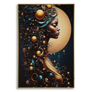 Tablou decorativ cu LED, Mauro Ferretti, Minerva -A, 60x90 cm, lemn de pin/canvas, multicolor imagine