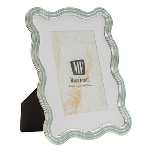 Rama foto, Mauro Ferretti, Elizabeth, 15x20 cm, zinc/sticla, albastru deschis/argintiu imagine