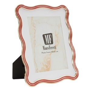 Rama foto, Mauro Ferretti, Elizabeth, 20x25 cn, zinc/sticla, rosu/auriu imagine