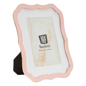 Rama foto, Mauro Ferretti, Margot, 15x20 cm, zinc/sticla, roz/auriu imagine