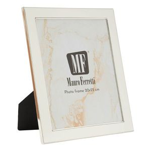 Rama foto, Mauro Ferretti, Molly, 12.5x17.5 cm, zinc/sticla, alb/argintiu imagine