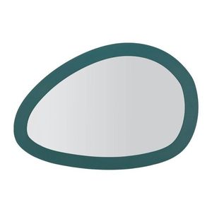 Oglinda decorativa, Mauro Ferretti, Saturn, 71x1.5x48 cm, fier/MDF, turcoaz imagine