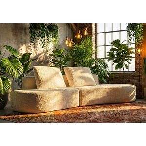 Canapea 3 locuri, Mauro Ferretti, Island, 238x92x78 cm, ambalata vidata, poliester/burete, alb imagine