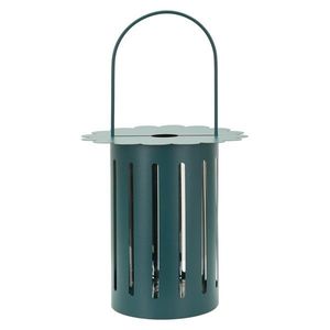 Felinar, Mauro Ferretti, Saturn, 24x43 cm, metal/sticla, turcoaz imagine