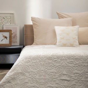 Cuvertura de pat Cludo, Homla, 200x220 cm, microfibra, alb imagine