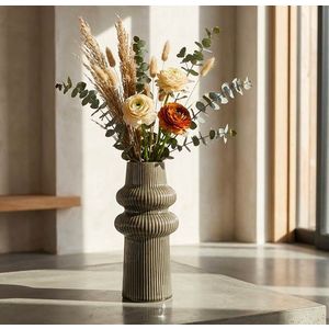 Vaza decorativa, Mauro Ferretti, Harmony, 13x25 cm, ceramica, verde imagine