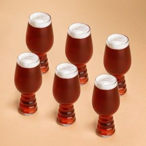 Set 6 pahare pentru bere Malaga, Homla, 8x18.5 cm, 510 ml, sticla, transparent imagine