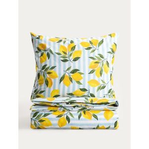 Lenjerie de pat King Size, Sidrum, Homla, 200x220 cm, 3 piese, bumbac, multicolor imagine