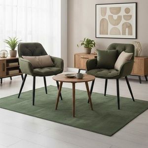 Scaun Fussy, Homla, 63x57x84 cm, metal/poliester, verde imagine