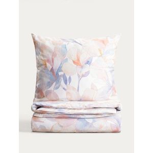 Lenjerie de pat pentru o persoana Rosa, Homla, 140x200 cm, 2 piese, bumbac satinat, multicolor imagine