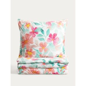 Lenjerie de pat dubla Fiore, Homla, 160x200 cm, 3 piese, microfibra din poliester, multicolor imagine