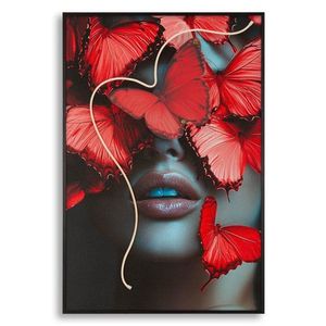 Tablou decorativ cu LED, Mauro Ferretti, Butterflies, 60x90 cm, canvas/MDF, multicolor imagine
