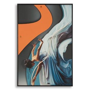 Tablou decorativ cu LED, Mauro Ferretti, Dancer, 60x90 cm, canvas/MDF, multicolor imagine