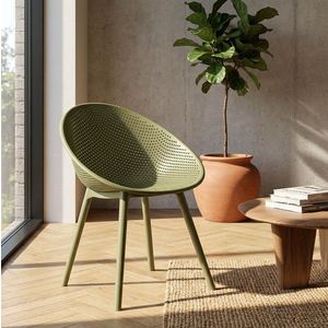 Set 2 scaune, Mauro Ferretti, Ibiza, 59x59x83 cm, utilizare interior / exterior, plastic, verde imagine