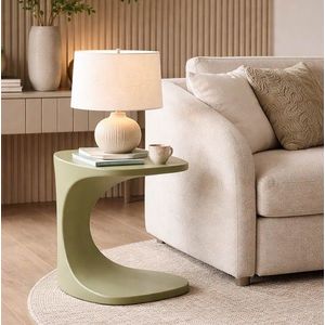 Masuta de cafea, Mauro Ferretti, Ibiza, 42x42x52 cm, utilizare interior / exterior, plastic, verde imagine