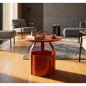 Masuta de cafea, Mauro Ferretti, Iris, 44x43 cm, plastic, rosu imagine