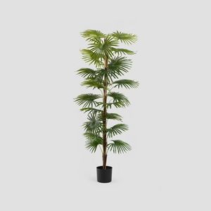 Planta artificiala palmier Tropical Zone, Homla, 150 cm, plastic, verde imagine