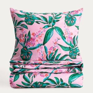 Lenjerie de pat King Size, Solena, Homla, 200x220 cm, 3 piese, microfibra din poliester, multicolor imagine