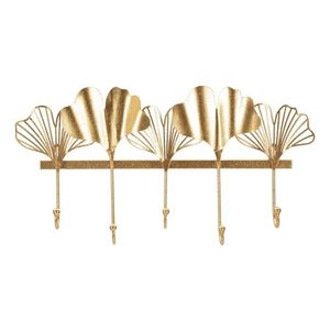 Cuier 5 Leaves, Mauro Ferretti, 49.5x26.3 cm, fier, auriu imagine