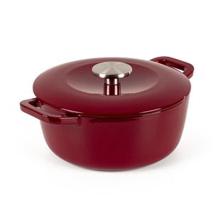 Vas de copt cu capac, Luigi Ferrero, Opera FR-2910, 22x9.5 cm, 3.1 L, fonta emailata imagine