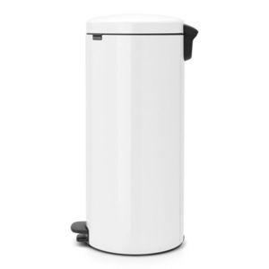 Cos de gunoi cu pedala, Brabantia, NewIcon, 30 L, 38x29.3x67.9 cm, otel, alb imagine