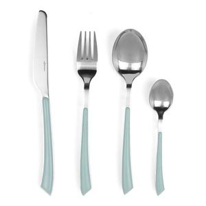 Set tacamuri 24 piese, Luigi Ferrero Norsk FR-2431CS, inox, albastru deschis imagine