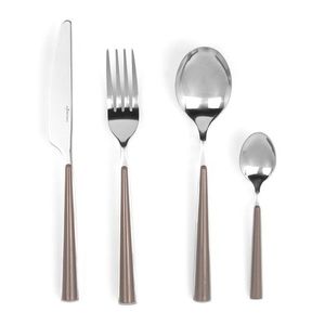 Set tacamuri 24 piese, Luigi Ferrero Norsk FR-2441CS, inox, maro deschis imagine