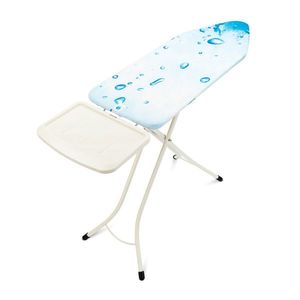 Masa de calcat, Brabantia C, Ice Water, 124x45 cm, 7 pozitii de reglare, cu suport statie de calcat, polipropilena/otel/bumbac imagine