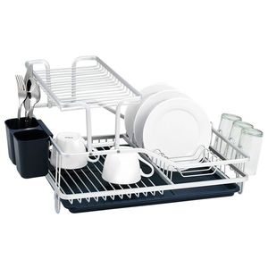 Scurgator de vase + tava, Luigi Ferrero FR-5535AL-B, 55.5x35.2x27.3 cm, aluminiu, albastru imagine