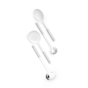 Set 4 ustensile de bucatarie, Brabantia, Profile, 11.6x11.6x35 cm, inox, argintiu imagine