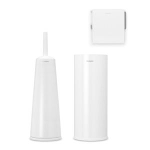 Set accesorii pentru baie 3 piese, Brabantia, Balance, otel, alb imagine