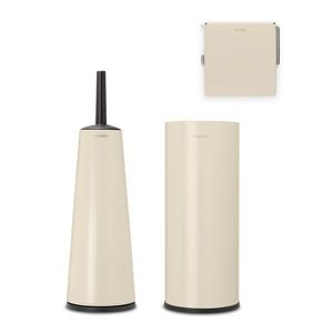 Set accesorii pentru baie 3 piese, Brabantia, Balance, otel, bej imagine