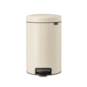 Cos de gunoi cu pedala, Brabantia, NewIcon, 12 L, 33.8x25.1x41.1 cm, otel, bej imagine