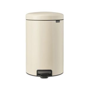 Cos de gunoi cu pedala, Brabantia, NewIcon, 20 L, 38x29x46.7 cm, otel, bej imagine