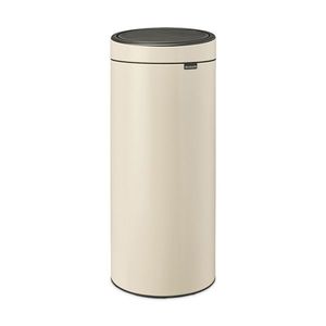 Cos de gunoi cu soft touch, Brabantia, Touch New, 30 L, 32x29.5x72 cm, otel, bej imagine